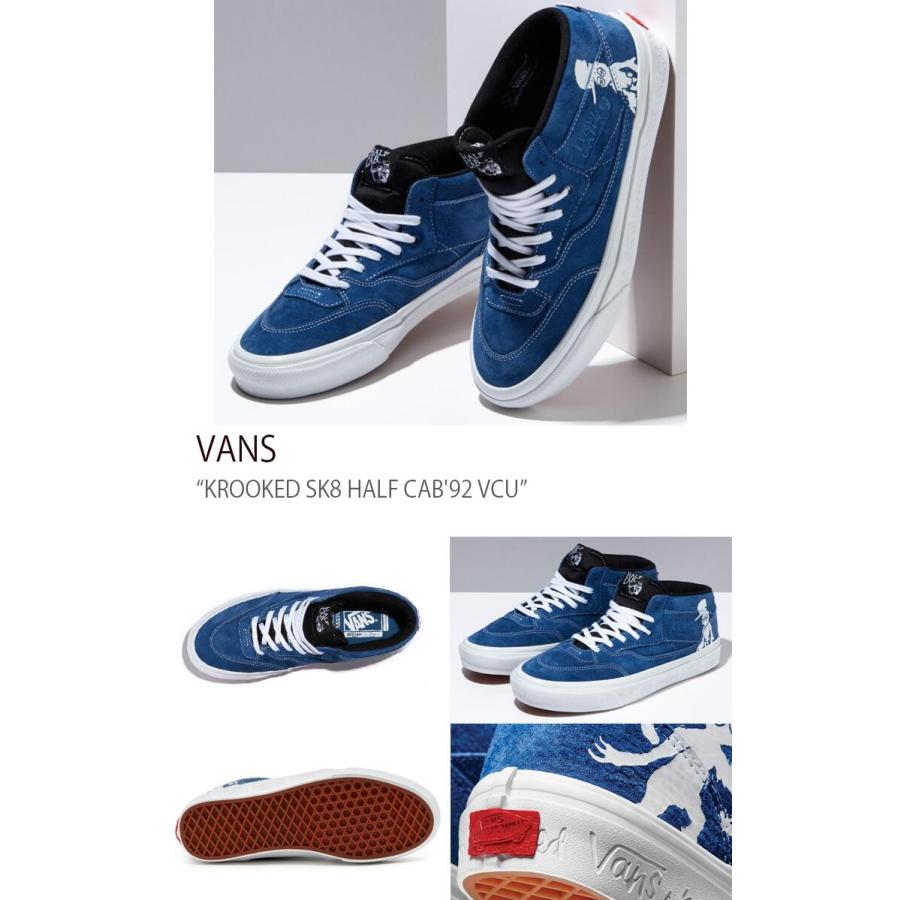 VANS バンズ スニーカー KROOKED SK8 HALF CAB'92 VCU BLUE クル VANS バンズ スニーカー KROOKED SK8 HALF CAB'92 VCU BLUE クル