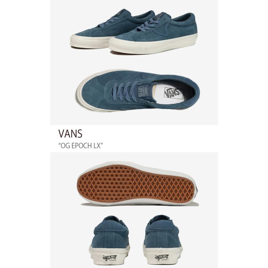 VANS バンズ スニーカー OG EPOCH LX SUEDE NUBUCK BLUE FUSION VN0A4U12BKI OGエポックLX メンズ レディース 男性用 女性用｜snkrs-aclo｜02