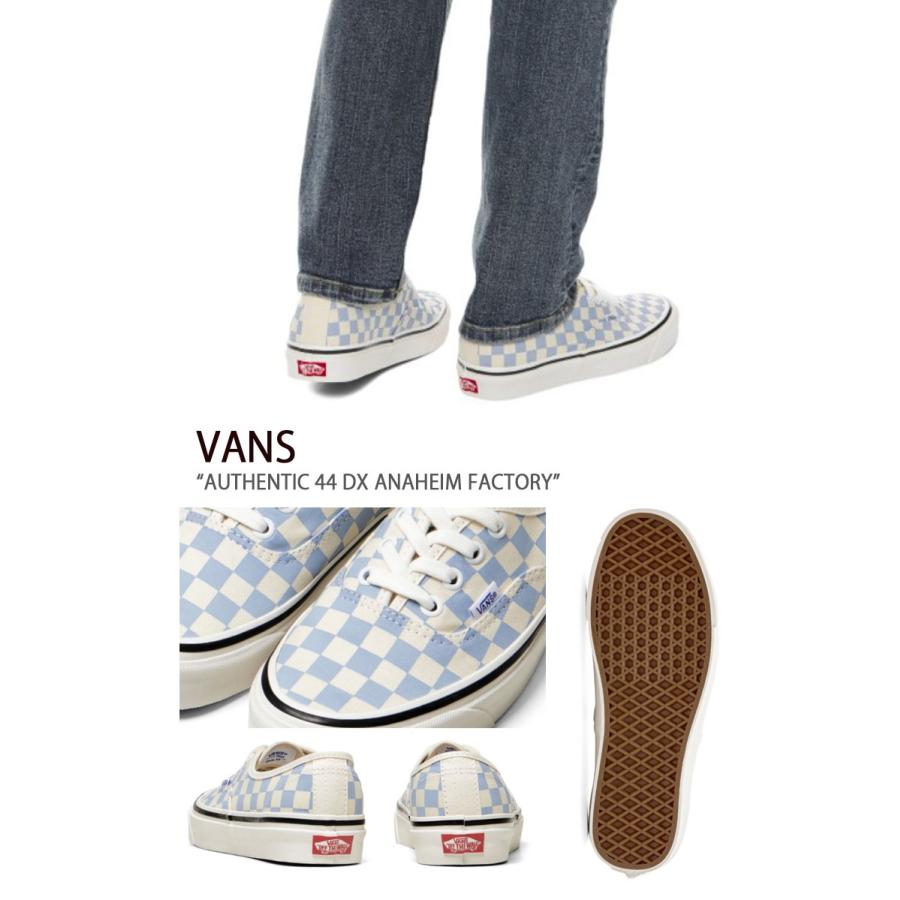 VANS バンズ スニーカー AUTHENTIC 44 DX ANAHEIM FACTORY BLUE CHECKER オーセンティック 44DX アナハイム シューズ VN0A54F241J｜snkrs-aclo｜03