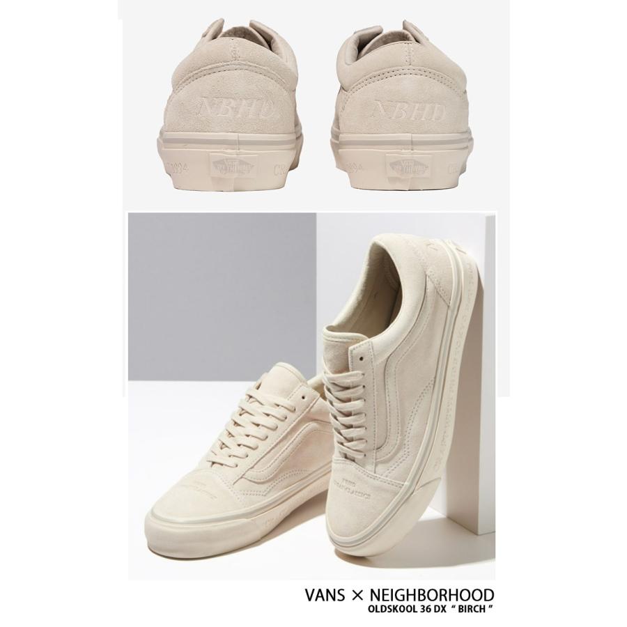 VANS バンズ NEIGHBORHOOD ネイバーフッド スニーカー OLDSKOOL 36 DX BIRCH VN0A54F3BRC シューズ コラボスニーカー オールドスクール NBHD レザー 本革 バーチ｜snkrs-aclo｜04