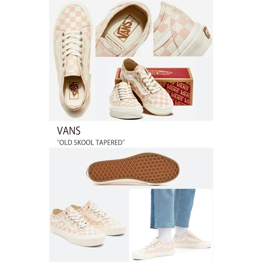 VANS ヴァンズ レディース スニーカー バンズ シューズ OLD SKOOL TAPERED オールドスクール テーパード VN0A54F49FP ピンク ナチュラル ウィメンズ 女性用｜snkrs-aclo｜02