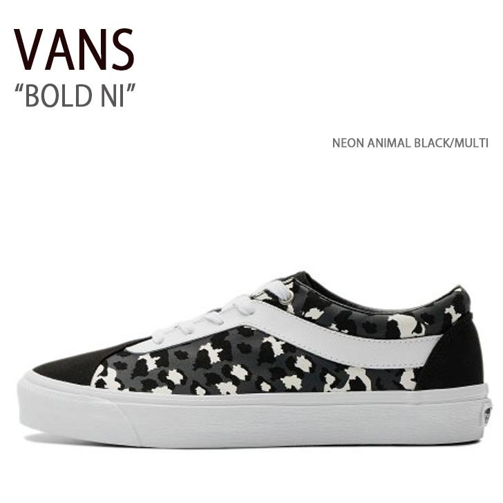 VANS バンズ スニーカー BOLD NI NEON ANIMAL BLACK MULTI VN0A5DYABML ボールドニー VANS（ヴァンズ） バンズ スニーカー BOLD NI NEON ANIMAL BLACK MULTI