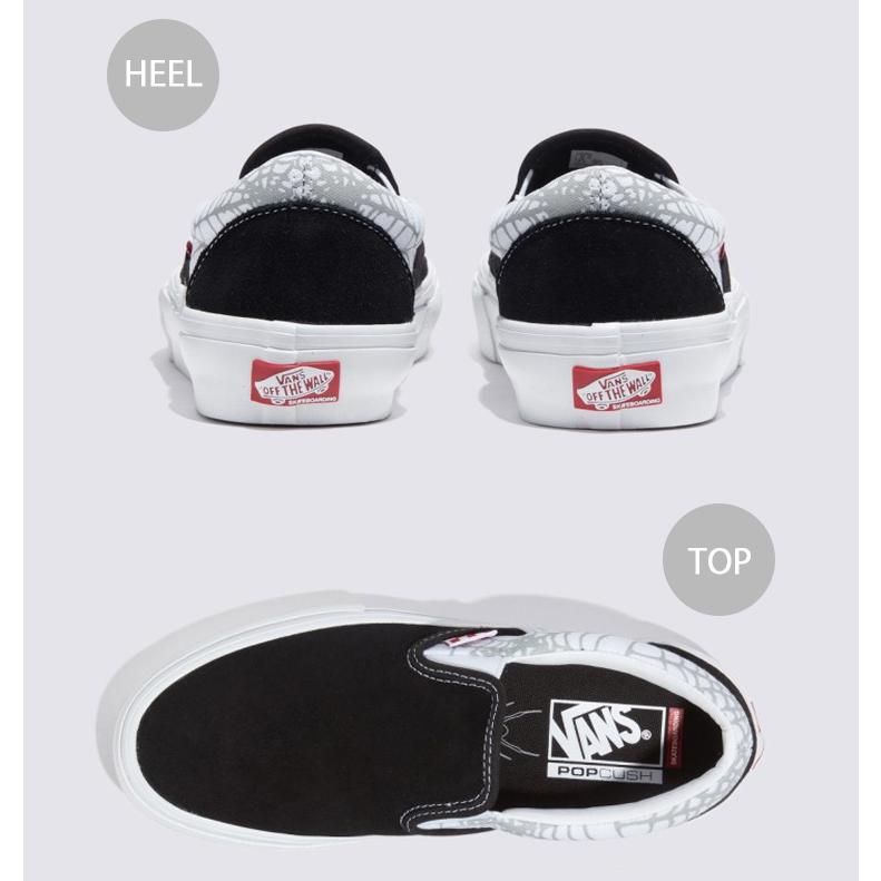 VANS バンズ スニーカー SK8 SLIP-ON BLACK WIDOW SPIDER WHITE RED 