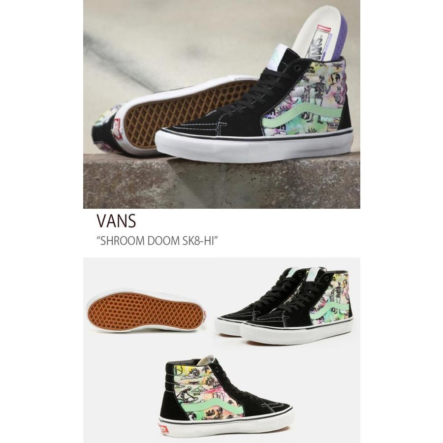 VANS / SHROOM DOOM SK8-HI/28cm/BLK/500714/擦れ有 VANS（ヴァンズ） バンズ スニーカー SHROOM DOOM SK8-HI BLACK GREEN