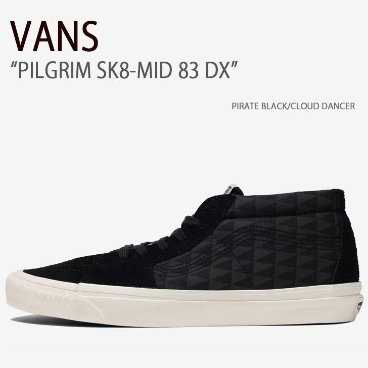 VANS バンズ スニーカー X PILGRIM SK8-MID 83 DX PIRATE BLACK VANS バンズ スニーカー X PILGRIM SK8-MID 83 DX PIRATE BLACK