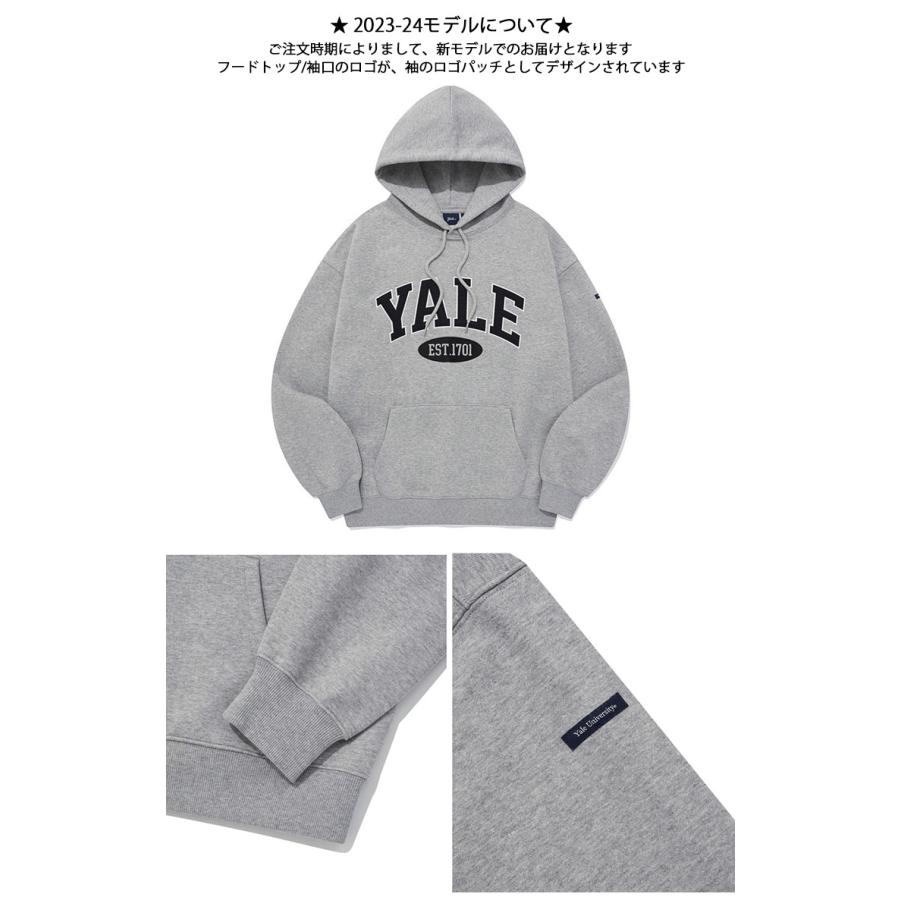 YALE イェール パーカー 2 TONE ARCH HOODIE スウェットパーカー フーディー アメカジ BLACK NAVY GRAY  OATMEAL カレッジパーカー カレッジスウェット YA8HD1071