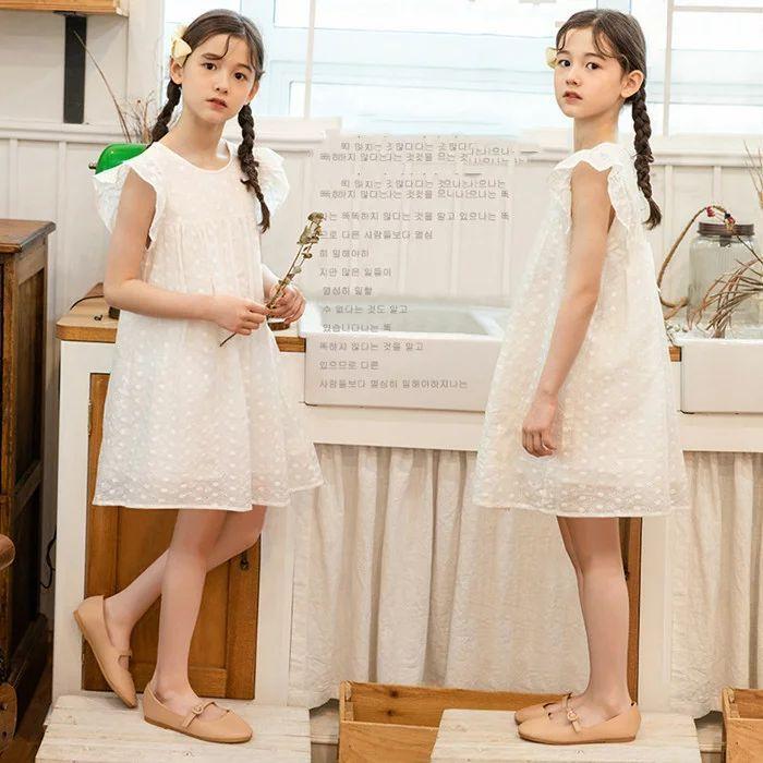 新作ウエア 小学生 おしゃれ 服 子供 韓国 可愛い ナチュラル カジュアル 女の子 子供服 95 綿 白 夏服 春 ワンピース 子供服 大人っぽい 幼稚 通学 通園 きれいめ キッズ 風鈴 ウィンドウチャイム Color ホワイト Www Fattoriabacio Com
