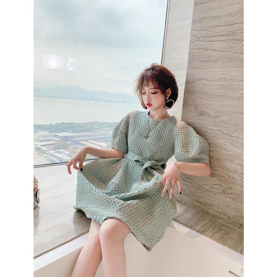 国内配送 きれいめ 大人可愛い 40代 30代 代 秋 夏 春 グリーン 緑 シンプル 無地 レディース ミニ丈 ミニ 半袖 ワンピース カジュアル デ お呼ばれ お出かけ コクーン 風鈴 ウィンドウチャイム Populationmalawi Org