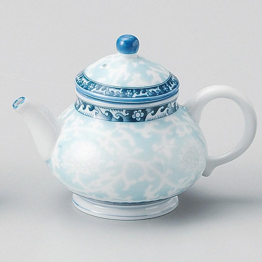 茶壺 レトロな模様が可愛い小さなティーポット ハス絵茶壷 120cc 中国茶器 |  | 01