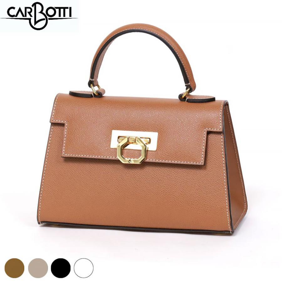 CARBOTTI カルボッティ ハンドバッグ 小さめ 2WAY ショルダーバッグ  