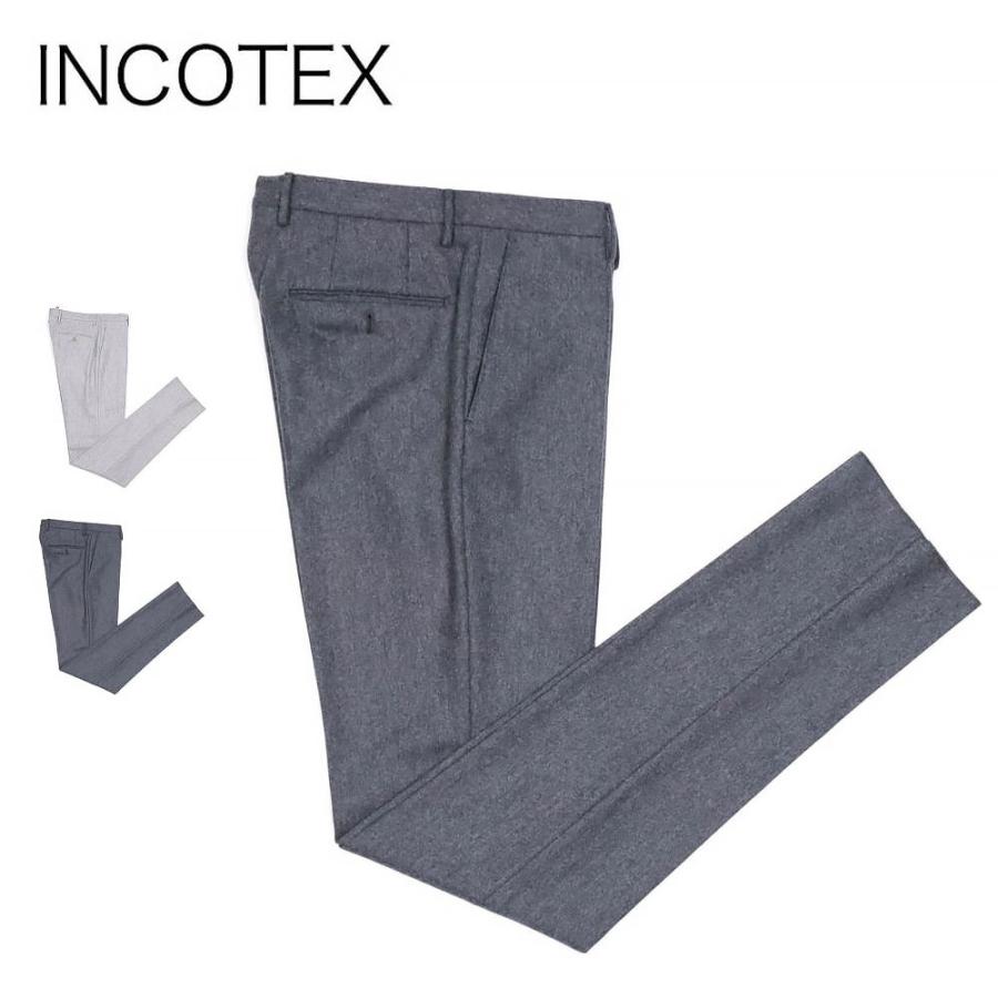 INCOTEX インコテックス N35型 ウールフランネル スラックス INCOTEX インコテックス N35型 ウールフランネル スラックス
