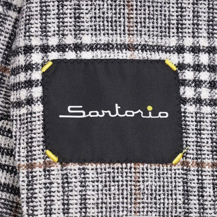 Sartorio サルトリオ IZG 3Bジャケット グレンチェック ウール Sartorio サルトリオ IZG 3Bジャケット グレンチェック ウール