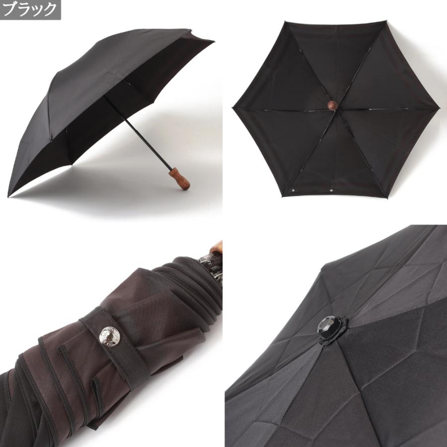 THE SOLE ANTI GOCCIA 折り畳み傘 雨傘 木製ハンドル 日本製 メンズ 