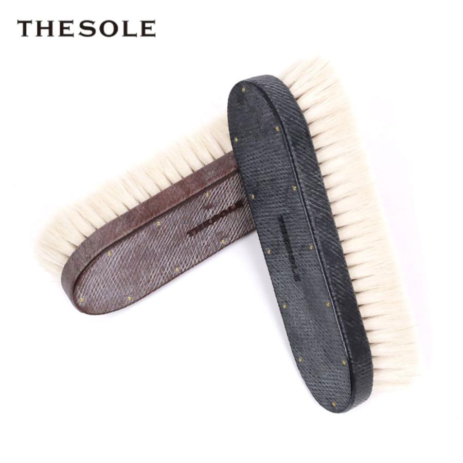週末限定値下げ　THE SOLE ロシアンカーフ　　ブラック　山羊毛　洋服ブラシ THE SOLE（ザソール）山羊毛 ロシアンカーフ洋服ブラシ ブラウン