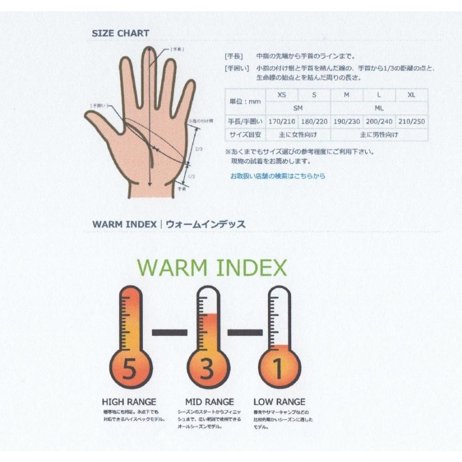 スノボ グローブ5本指 eb's【エビス】CARVING5 PASTEL GREEN Sサイズ 1