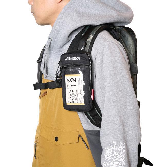 24-25 eb's PASS MOBILE CLASSIC NAVY スマホ収納ポケット付