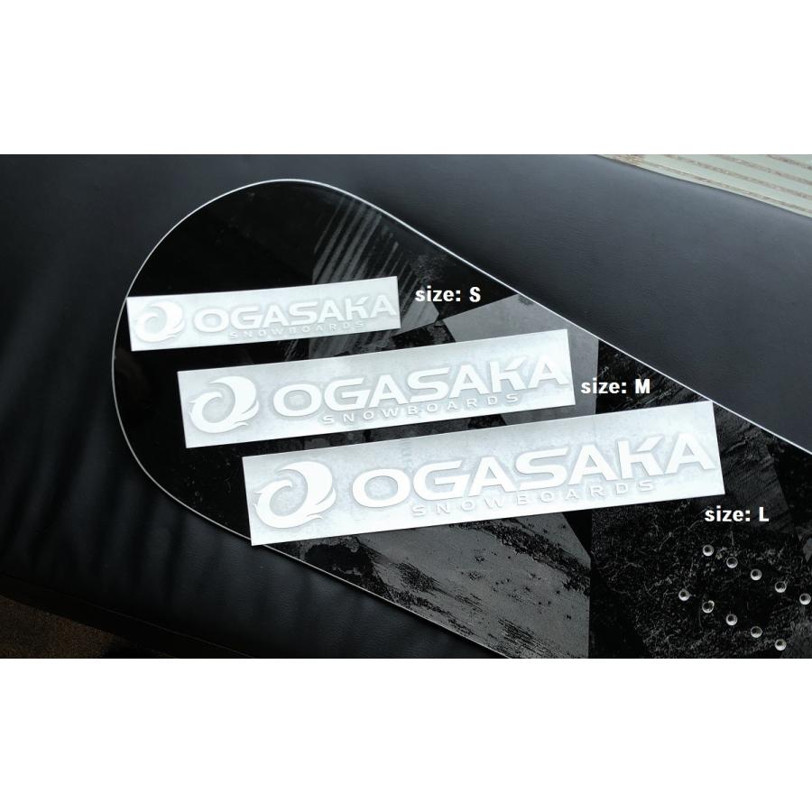 OGASAKA 【オガサカ】ステッカー　CUTTING LOGO WHITE  Mサイズ　即納　DM便 | OGASAKA | 01
