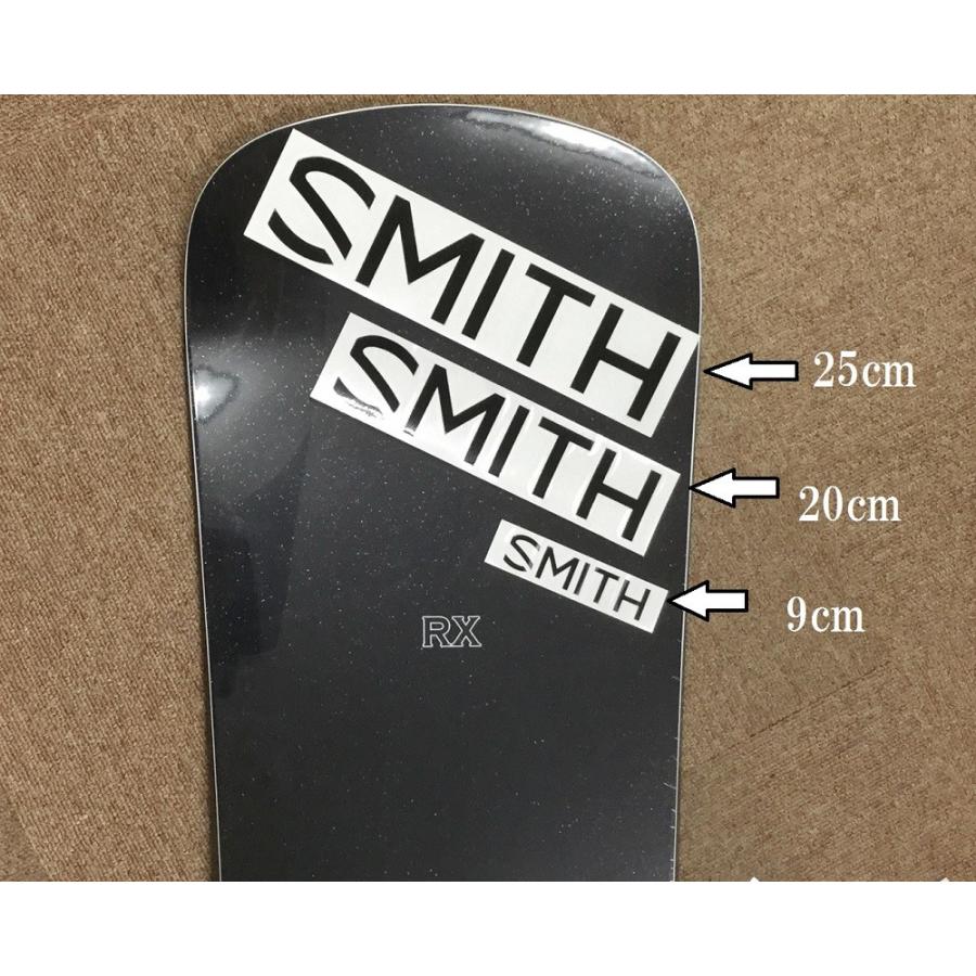 SMITH（スミス） ステッカー SMITH OPTICS LOGO CUTTING BLACK 20cm