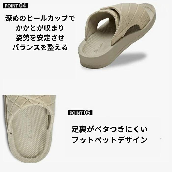 予約受付中 SIDAS UTIPPA「ウチッパ」BLACK　リカバリースリッパ・一般医療機器 ・疲労軽減・ 偏平足・血行促進・冷え性軽減 ・正規販売店　8月入荷予定 | SIDAS | 02