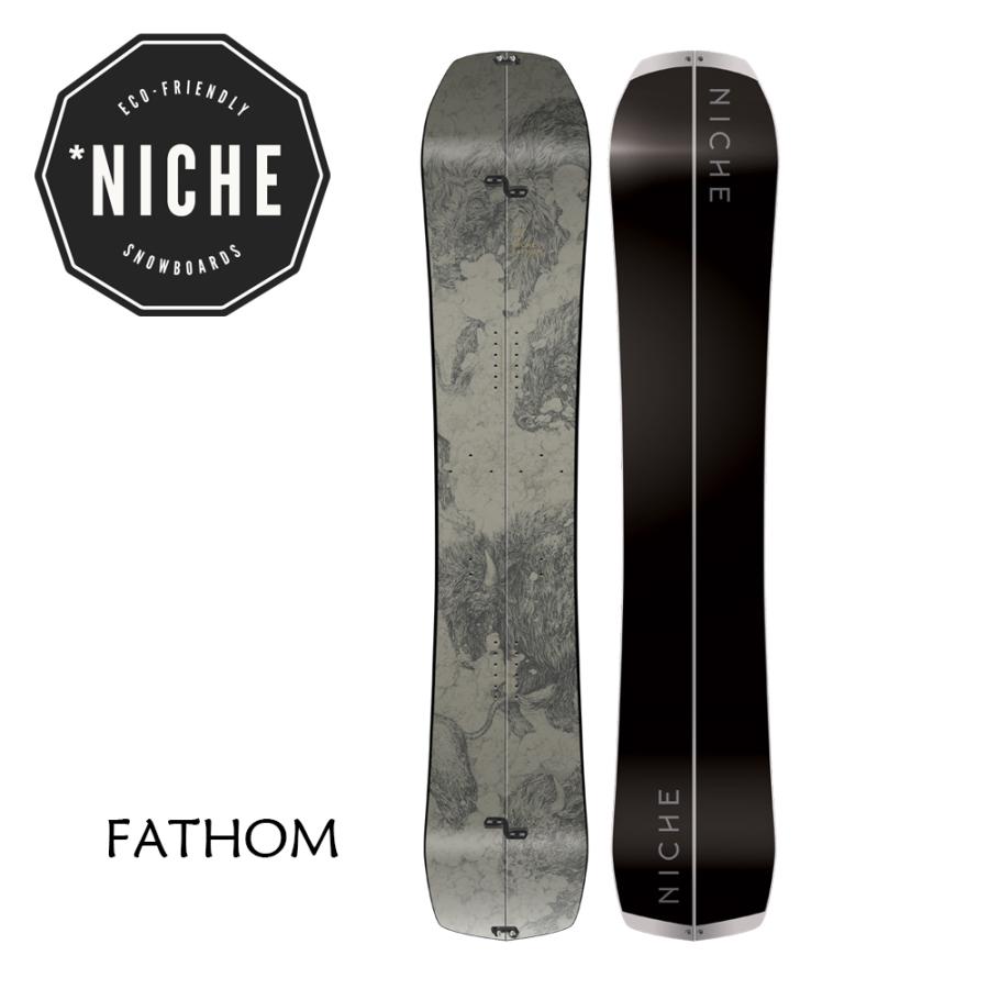 nature プレミアムスノーボード 120cm NICHE Snowboards 21-22 Fathom ニッチスノーボード ファゾム