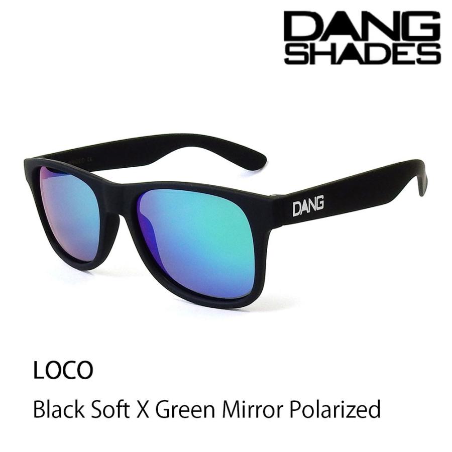 完売しました Dang Shades 正規品 ダンシェイディーズ Loco Black Soft X Green Mirror Polarized 偏光レンズ サングラス ロコ Vidg003 Snow5 通販 Yahoo ショッピング