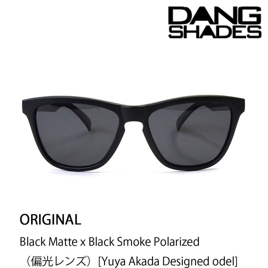 DANG SHADES サングラス 偏光レンズ ORIGINAL Black Matte x Black Smoke Polarized [Yuya Akada Designed Model]｜snow5｜02