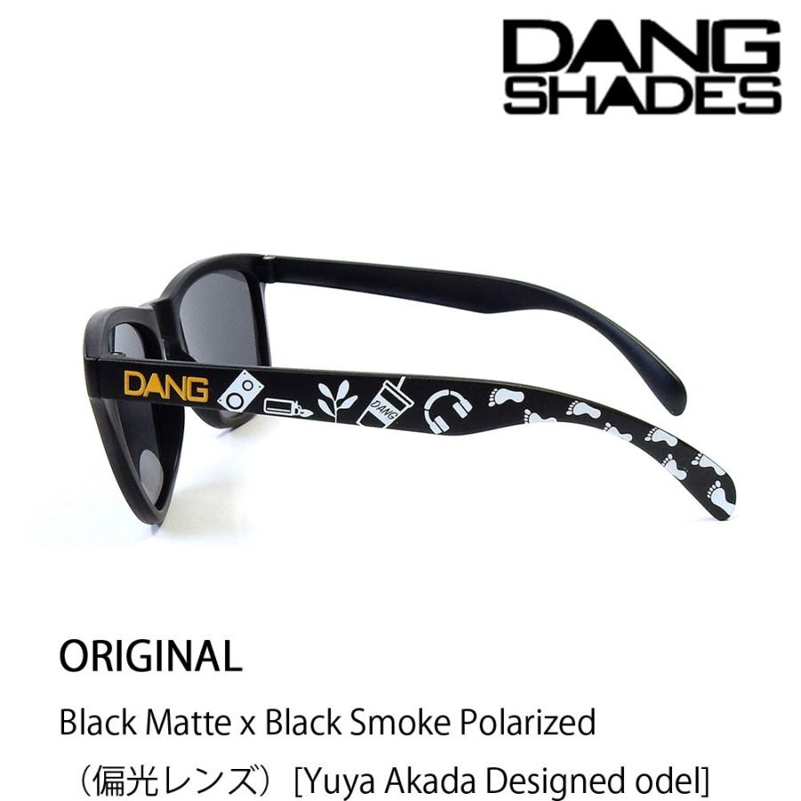 DANG SHADES サングラス 偏光レンズ ORIGINAL Black Matte x Black Smoke Polarized [Yuya Akada Designed Model]｜snow5｜03