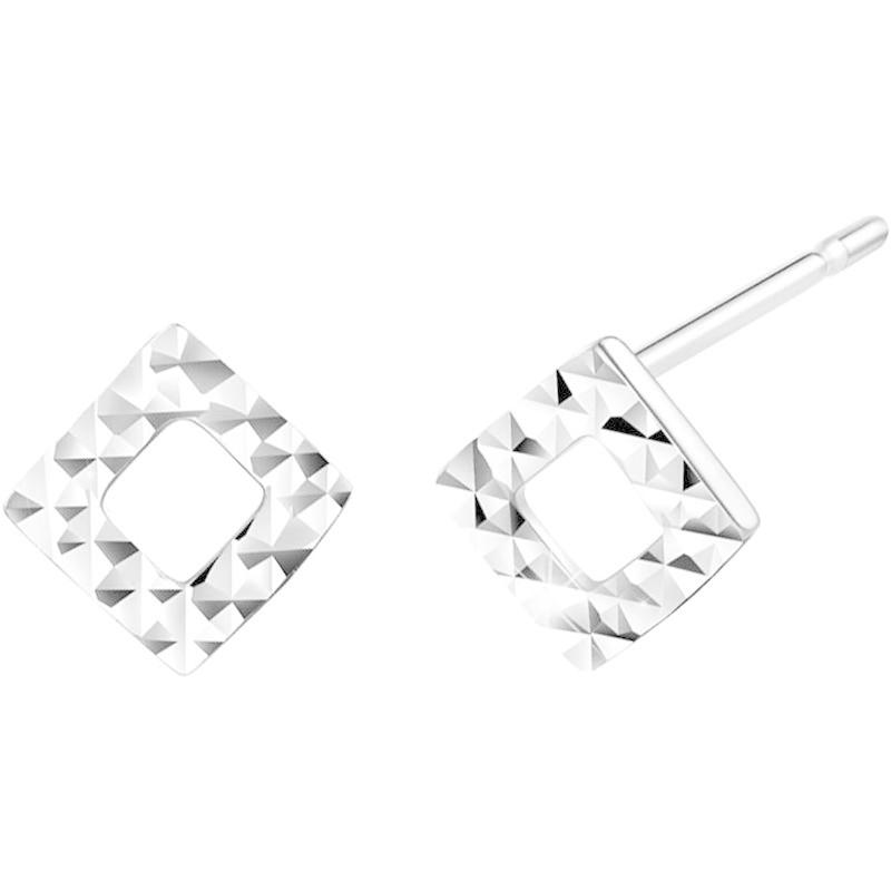 FANCIME プラチナ Pt950 ピアス レディース メンズ 正方形 ひし形 ダイヤモンド カット ラッピング済み 男女兼用 ギフトラッ プラチナ Pt950 ピアス レディース メンズ 正方形 ひし形 ダイヤモンド カット ラッピング済み 男女兼用 ギフトラッ