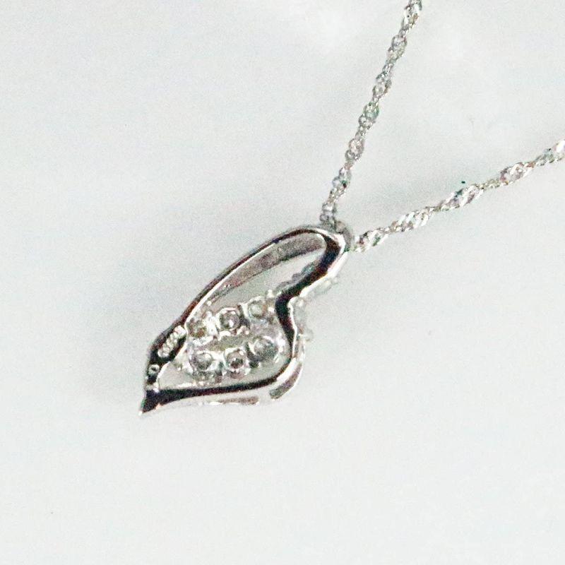 KASHIMAプラチナ900 0.1ct ダイヤモンド 10ストーン ペンダント ネックレス 1ct ダイヤモンド 10ストーン ペンダント ネックレス