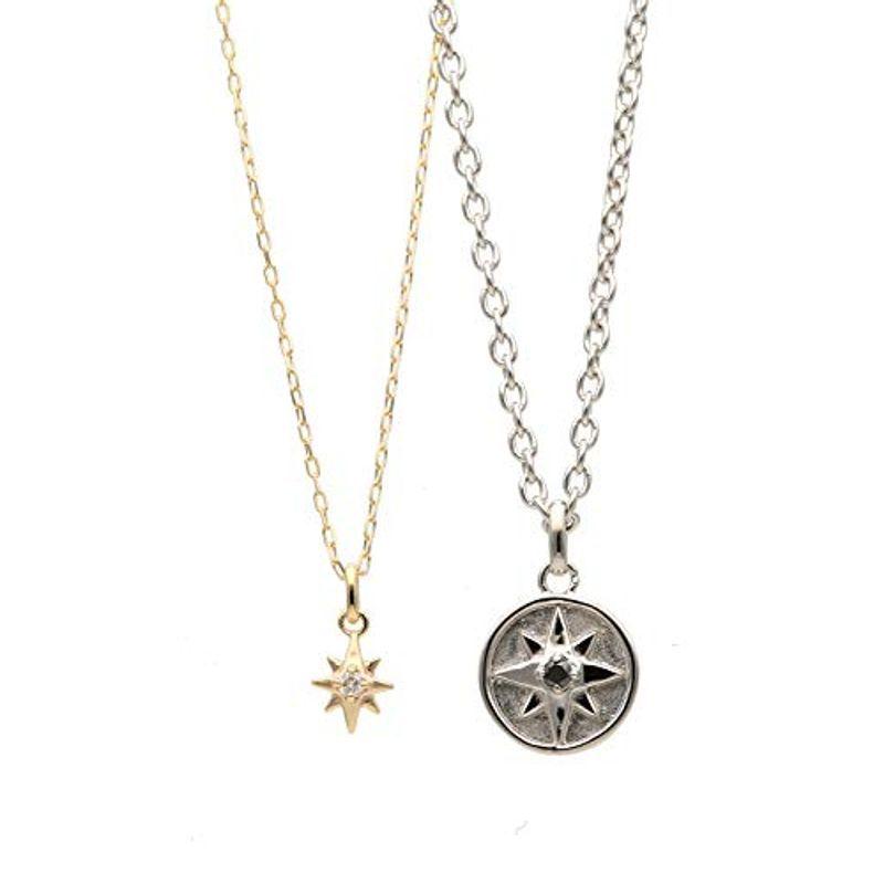 L&Co エルアンドコー シルバー 10金 ダイヤモンド ペア ネックレス 60-8070 60-8071