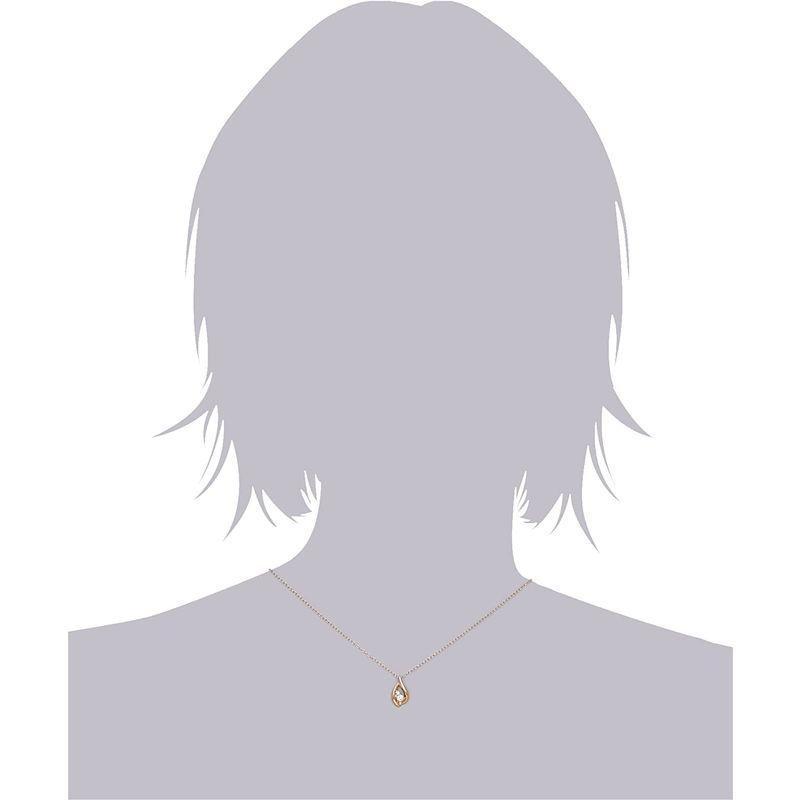 [即日発送] キャーロ ディ ディアマンテ CHIARO DI DIAMANTE K10ピンクゴールド×ダイヤモンド ティアドロップ(雫型)ペンダントネッ 【I2303427913】(13984円)