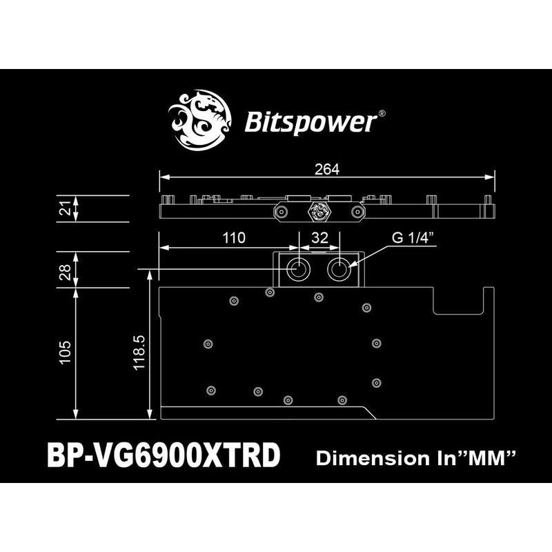 Bitspower Classic VGA Water Block For AMD Radeon RX 6900 XT/GPU