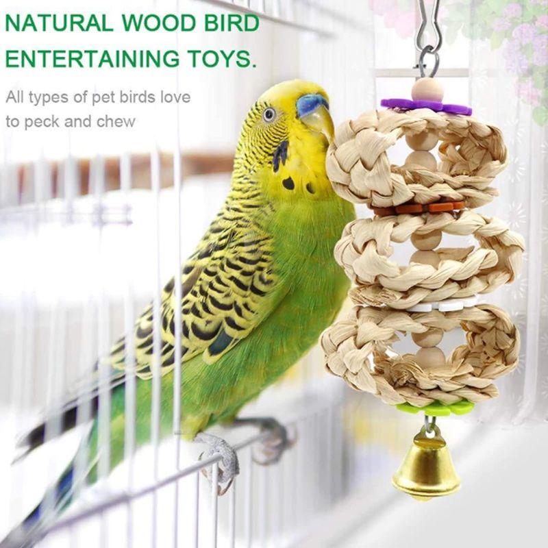 鳥用おもちゃ 小動物 はしご 止まり木 オウム インコ 鳥 小鳥 ストレス解消