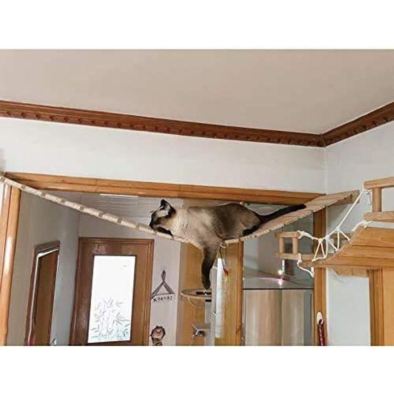 吊り橋 木製 遊び場 猫ベッド | Umora 猫ハシゴ 壁掛け Umoraキャット 