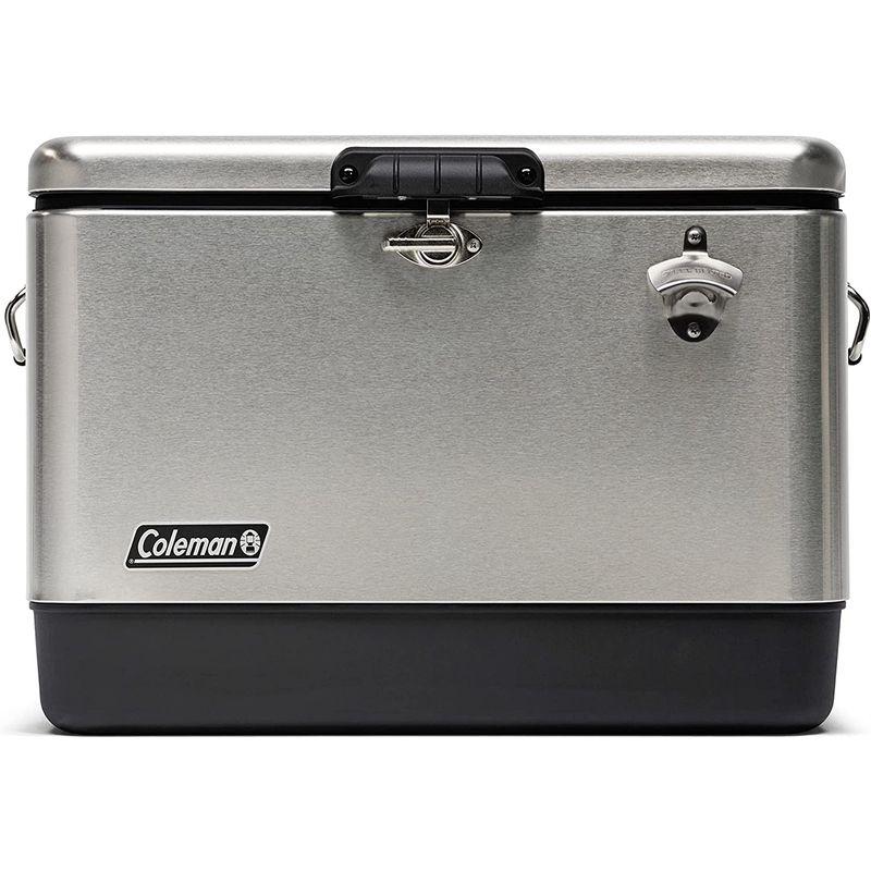 《送料込》 コールマン(Coleman) 54QTステンレススチールベルトクーラー(シルバー) 2159596 【D2009240781】(12199円)