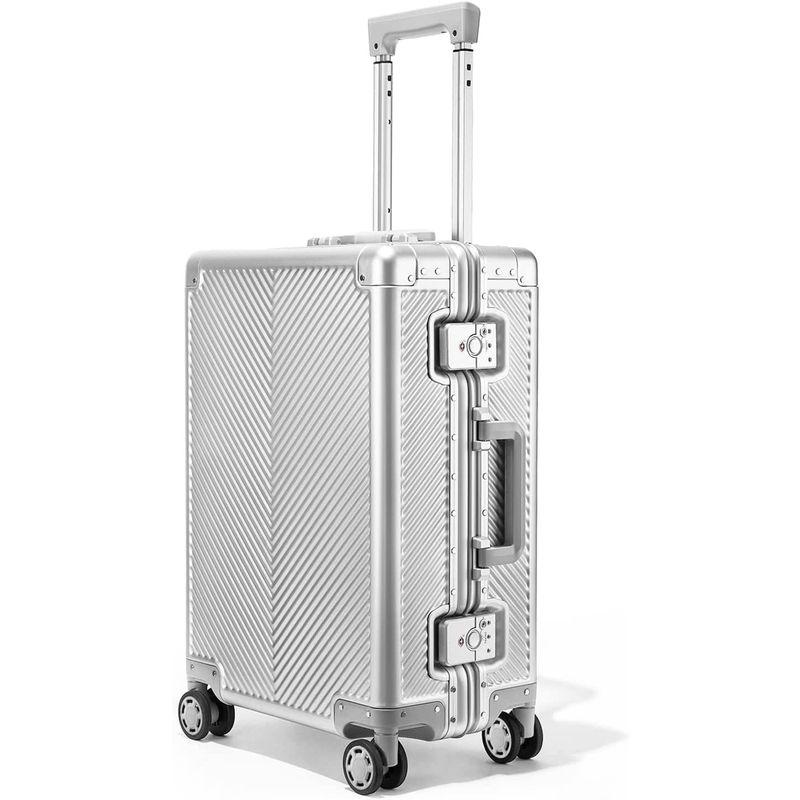 LARVENDER スーツケース オールアルミ合金 キャリーケース 機内持ち込み アルミ合金ボディ TSAロック 360度回転 静音ダブルキ スーツケース オールアルミ合金 キャリーケース 機内持ち込み アルミ合金ボディ TSAロック 360度回転 静音ダブルキ