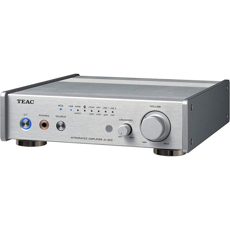 本日価格！！ TEAC(ティアック) AI-303-S シルバー USB DAC/ステレオプリメインアンプ/ヘッドホンアンプ 小型コンパクト/Blueto 【YWU1173570778】(42481円)