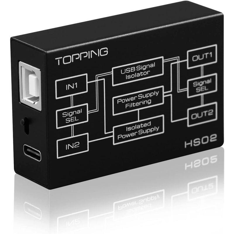 TOPPING HS01/HS02 USB2.0 アイソレーター ノイズフィルター ハイスピード 低遅延 最大32ビット/ 768kHz D HS01/HS02 USB2 アイソレーター ノイズフィルター ハイスピード 低遅延 最大32ビット/ 768kHz