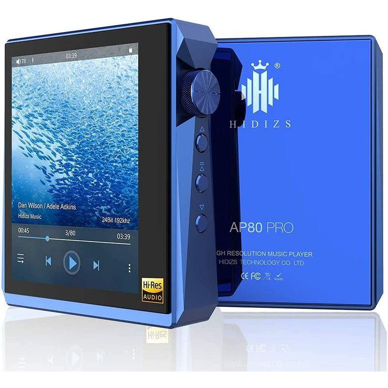 Bluetooth付きHIDIZSAP80 PRO MP3プレーヤー、LDAC/aptX/FLAC/Hi-Resオーディオ/FMラジオ付き オーディオアンプ