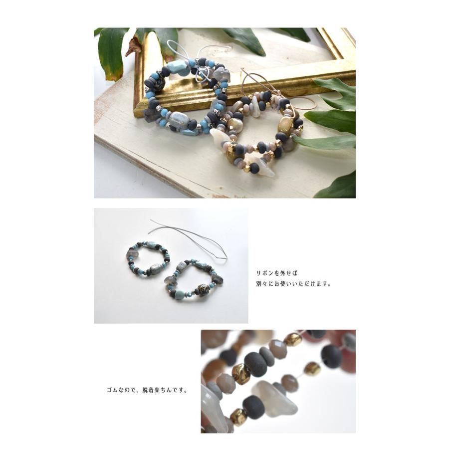ガラス ビーズ 紐ブレスレット ブレスレット 2連 レディース ゴム ビーズ 腕輪 手首 ジャラジャラ アジアン アクセサリー ジュエリー ゆうパケット対応 Brc97 Snowdrop 通販 Yahoo ショッピング