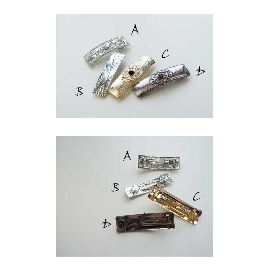 バレッタ ゴールド シルバー ヘアアクセ プレート へアクリップ クリップ 髪留め 簡単アレンジ バレッタ ワンポイント ヘアアクセ ゆうパケット対応 Hair128 Snowdrop 通販 Yahoo ショッピング