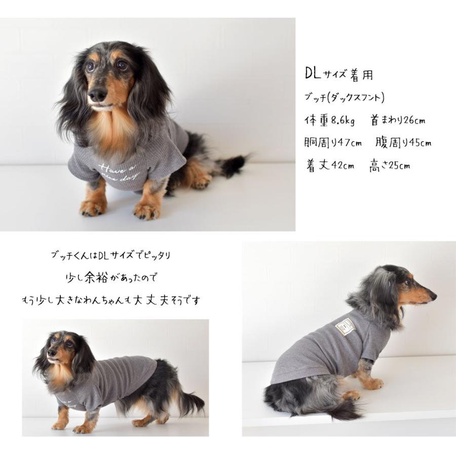Tシャツ ダックスサイズ ワッフル 名入れ 刺繍 カノコフレンチ袖