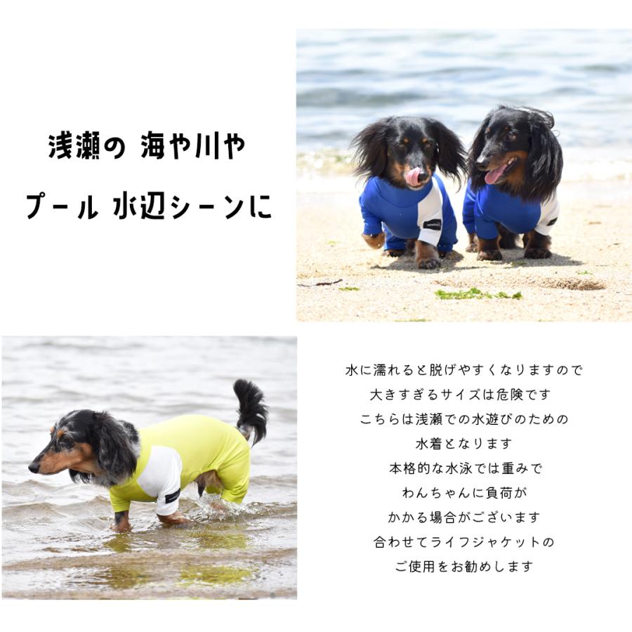(在庫処分SALEの為返品交換不可)水着 ダックスサイズ ラッシュガード snowdrop アクティブロンパース つなぎ カバーオール 犬 ODEKAKE ゆうパケット対応 | ブランド登録なし | 02