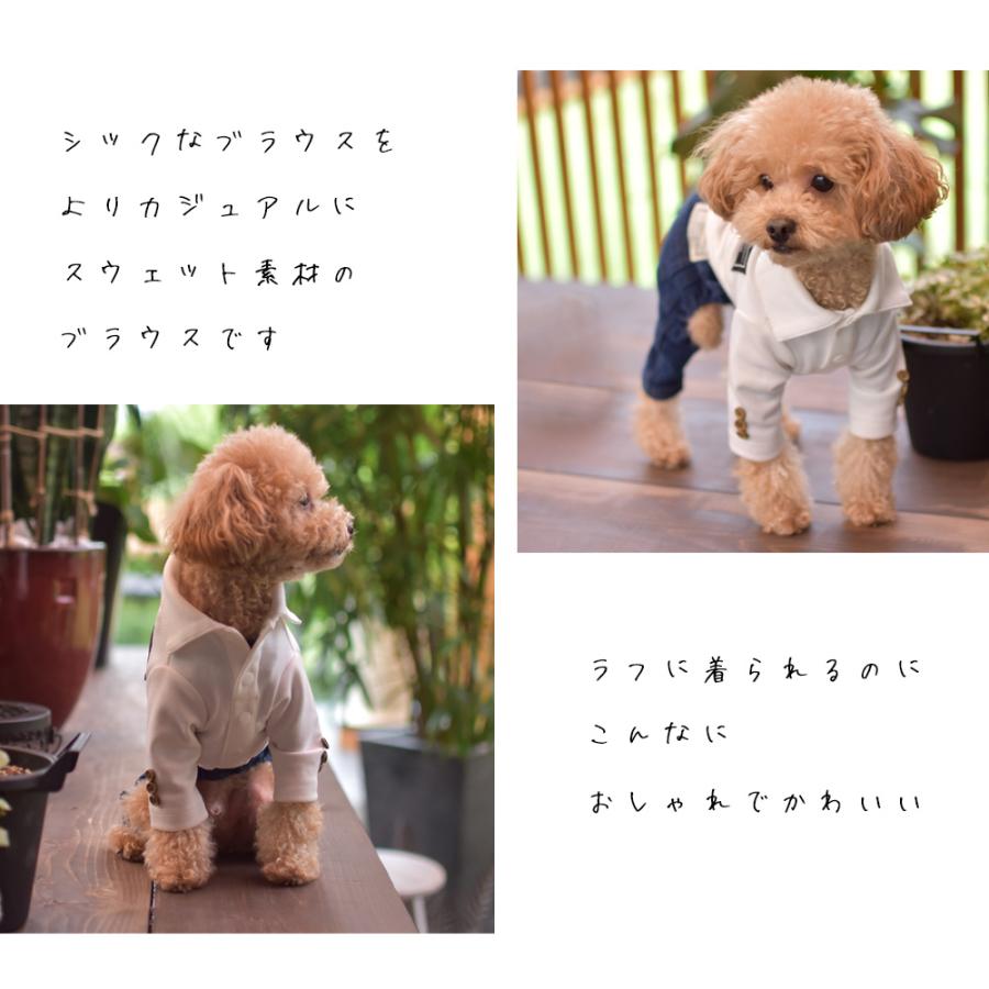 (在庫処分SALEの為返品交換不可)袖ボタン付きポロシャツ長袖シャツ 名入れ 刺繍 襟付き 犬服 犬用品　DOG dog ペット服 ゆうパケット対応 | ブランド登録なし | 01