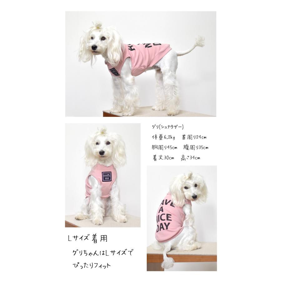 (在庫処分セールの為返品交換不可)横ロゴ HAVE A NICE タンクトップ 犬 服 ペット ロゴタンクトップ ストレッチ ノースリーブ 袖なし ゆうパケット対応 | ブランド登録なし | 02