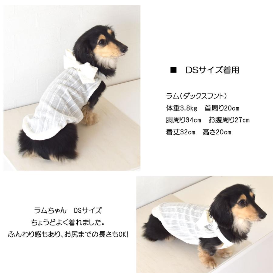 【在庫処分セールの為返品交換不可】リボン タイ ワンピース snowdrop レース チェックブラウス 涼しい 犬 夏服 キャミソール タンクトップ ゆうパケット対応 |  | 07