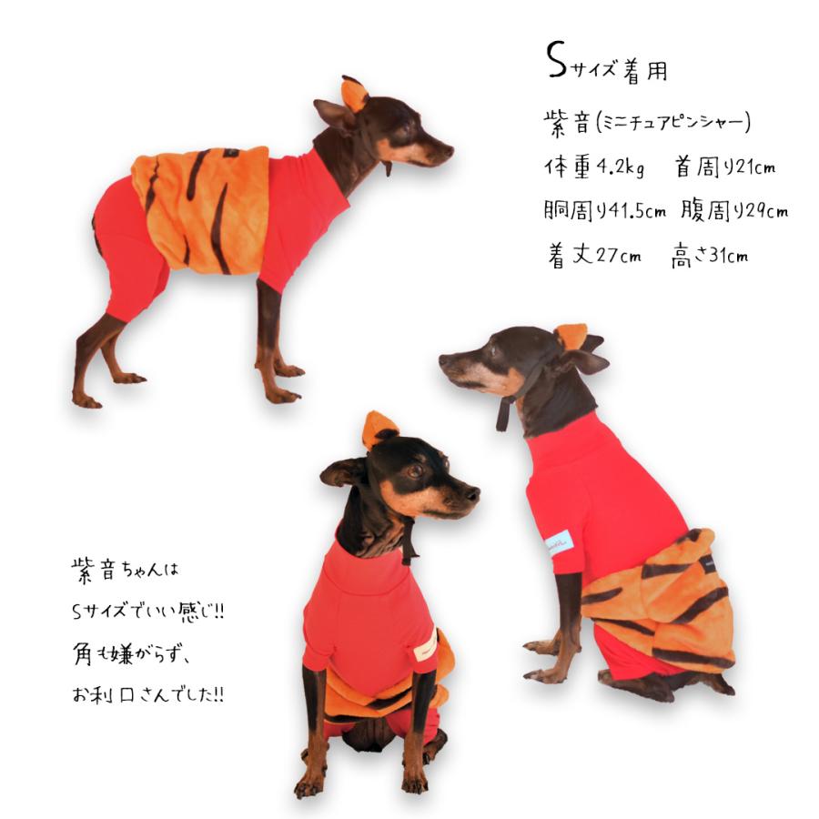 鬼 オニ はらまき＆ツノセット ぬくぬく 犬 服 節分  おに コスチューム snowdrop | ブランド登録なし | 03