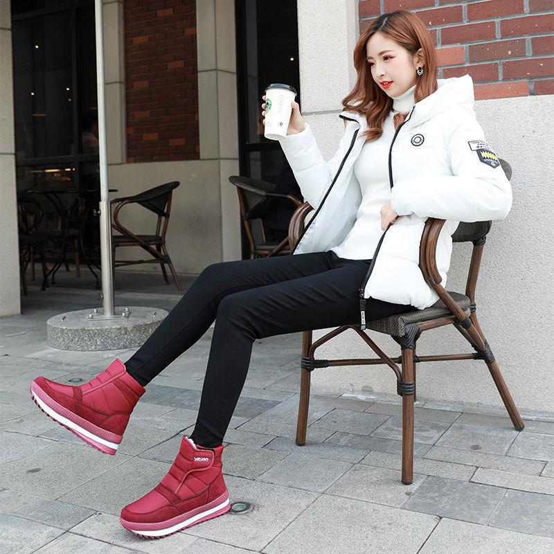 ブーツ あったか 裏ファー 防寒 ダウンブーツ ウインターブーツ スノーブーツ レディース 防寒 撥水 ショートブーツ スノーシューズ ジップアップ 軽量 旅行 アウトドア 大きいサイズ 雪道 秋冬 快適 滑らない レディース ブーツ ファー 防寒 Navy Ll