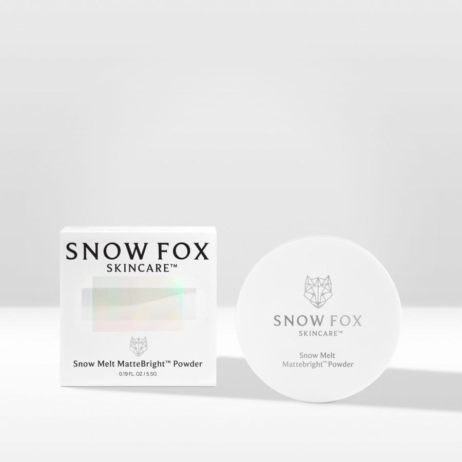 SNOW FOX SKINCARE 美容液パウダーブラシセット マットブライト
