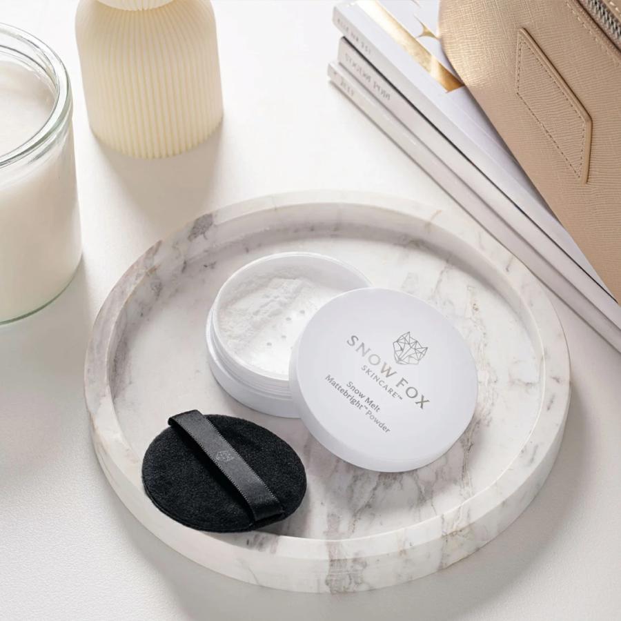 SNOW FOX SKINCARE 美容液パウダーブラシセット マットブライト